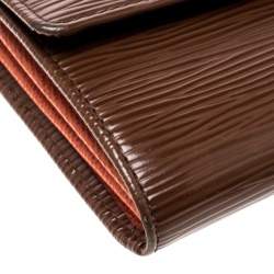 Pre Owned Louis Vuitton Cipango Gold Epi Leather Sarah Wallet