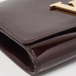 Pre Owned Louis Vuitton Amarante Vernis Chain Louise GM Bag