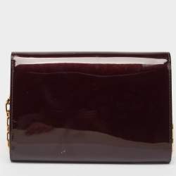 Pre Owned Louis Vuitton Amarante Vernis Chain Louise GM Bag