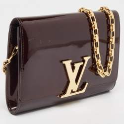 Pre Owned Louis Vuitton Amarante Vernis Chain Louise GM Bag