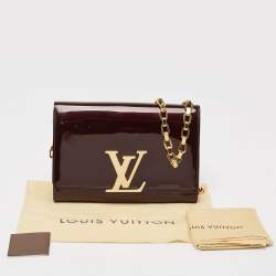 Pre Owned Louis Vuitton Amarante Vernis Chain Louise GM Bag