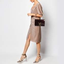 Pre Owned Louis Vuitton Amarante Vernis Chain Louise GM Bag