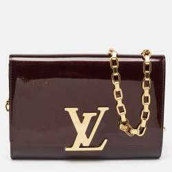 Pre Owned Louis Vuitton Amarante Vernis Chain Louise GM Bag
