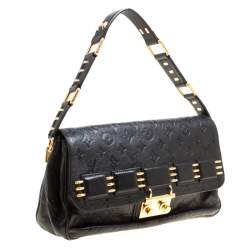 مملوكة مسبقًا Louis Vuitton Black Monogram Empreinte Leather Rubel Shoulder Bag
