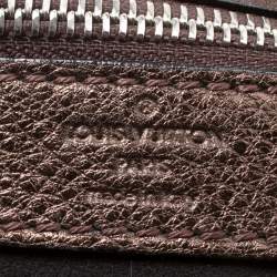 مملوكة مسبقًا حقيبة هوبو لوي فيتون موردور جلد ماهينا مونوغرامية ميتاليك