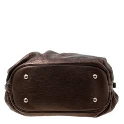 مملوكة مسبقًا حقيبة هوبو لوي فيتون موردور جلد ماهينا مونوغرامية ميتاليك