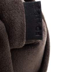 Pre Owned Louis Vuitton Khaki Monogram Antheia Leather Hobo PM Bag