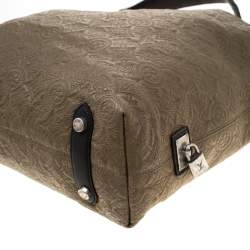 Pre Owned Louis Vuitton Khaki Monogram Antheia Leather Hobo PM Bag