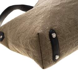 Pre Owned Louis Vuitton Khaki Monogram Antheia Leather Hobo PM Bag