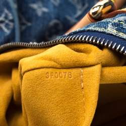 مملوكة مسبقًا حقيبة لوي فيتون نوي سبيدي دنيم مونوغرامي زرقاء