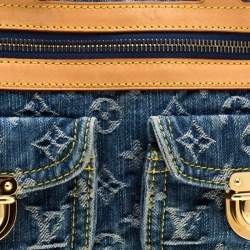 مملوكة مسبقًا حقيبة لوي فيتون نوي سبيدي دنيم مونوغرامي زرقاء