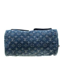 مملوكة مسبقًا حقيبة لوي فيتون نوي سبيدي دنيم مونوغرامي زرقاء