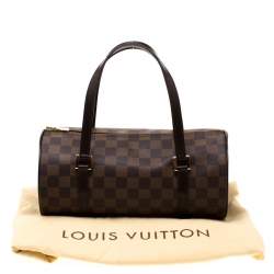 Pre Owned Louis Vuitton Damier Ebene Canvas Papillon 28 Bag