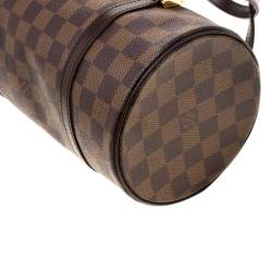 Pre Owned Louis Vuitton Damier Ebene Canvas Papillon 28 Bag