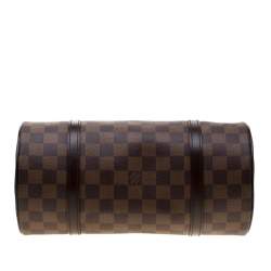 Pre Owned Louis Vuitton Damier Ebene Canvas Papillon 28 Bag