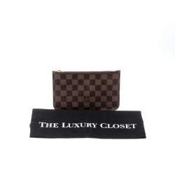 Louis Vuitton Damier Ebene Canvas Neverfull PM Zipped Pochette