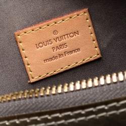 Pre Owned Louis Vuitton Vert Bronze Monogram Vernis Alma PM Bag