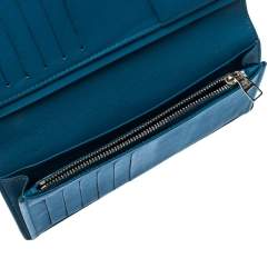 Louis Vuitton Blue Taurillon Leather Brazza Wallet