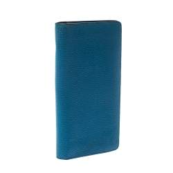 Louis Vuitton Blue Taurillon Leather Brazza Wallet