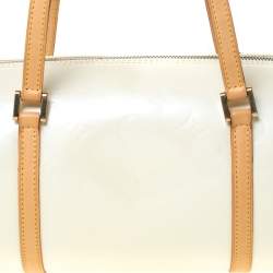 Pre Owned Louis Vuitton Marshmallow Monogram Vernis Bedford Bag