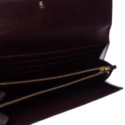 Louis Vuitton Rouge Fauviste Monogram Vernis Sarah Continental Wallet