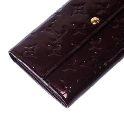 Louis Vuitton Rouge Fauviste Monogram Vernis Sarah Continental Wallet