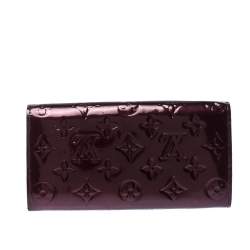 Louis Vuitton Rouge Fauviste Monogram Vernis Sarah Continental Wallet