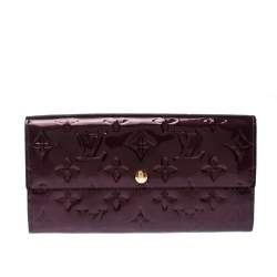 Louis Vuitton Rouge Fauviste Monogram Vernis Sarah Continental Wallet
