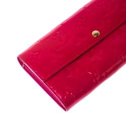 Louis Vuitton Rose Pop Monogram Vernis Sarah Continental Wallet