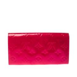 Louis Vuitton Rose Pop Monogram Vernis Sarah Continental Wallet