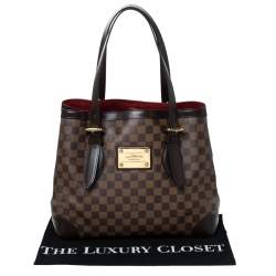 Pre Owned Louis Vuitton Damier Ebene Canvas Hampstead MM Bag