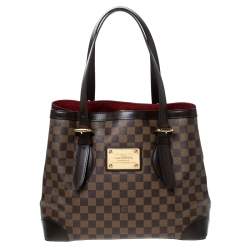 Pre Owned Louis Vuitton Damier Ebene Canvas Hampstead MM Bag