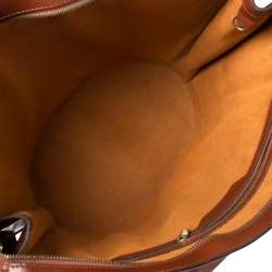 Pre Owned حقيبة لوي فيتون سان جا ك جلد أيبي كينيان فاون بني GM