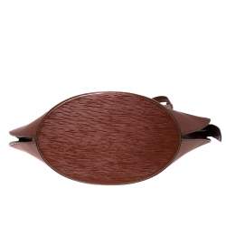 Pre Owned حقيبة لوي فيتون سان جاك جلد أيبي كينيان فاون بني GM