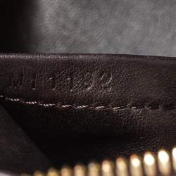 Pre Owned Louis Vuitton Beige Python Leather Alma BB Bag