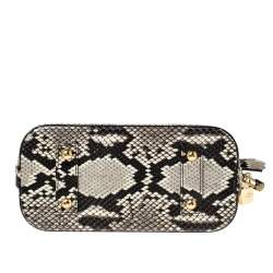 Pre Owned Louis Vuitton Beige Python Leather Alma BB Bag