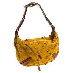 Pre Owned حقيبة لوي فيتون اوناته إصدار محدود فلورز سويدي مونوغرامي صفراء PM