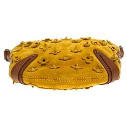 Pre Owned حقيبة لوي فيتون اوناته إصدار محدود فلورز سويدي مونوغرامي صفراء PM