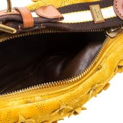 Pre Owned حقيبة لوي فيتون اوناته إصدار محدود فلورز سويدي مونوغرامي صفراء PM