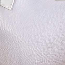 Pre Owned حقيبة لوي فيتون فينيل إيبي بلاج لاغون باي بيضاء GM