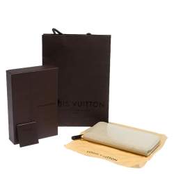 Louis Vuitton Beige Monogram Vernis Zippy Wallet
