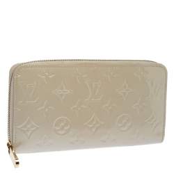 Louis Vuitton Beige Monogram Vernis Zippy Wallet