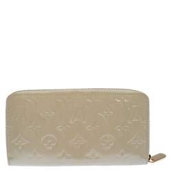 Louis Vuitton Beige Monogram Vernis Zippy Wallet