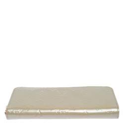 Louis Vuitton Beige Monogram Vernis Zippy Wallet