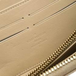 Louis Vuitton Beige Monogram Vernis Zippy Wallet
