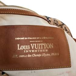 Pre Owned Louis Vuitton Tan Monogram Nylon Limited Edition Bulles MM Bag