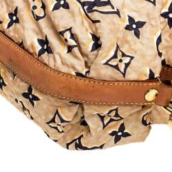 Pre Owned Louis Vuitton Tan Monogram Nylon Limited Edition Bulles MM Bag