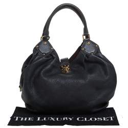 مملوكة مسبقًا حقيبة لوي فيتون L جلد ماهينا مونوغرامي سوداء