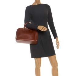 Pre Owned حقيبة لوي فيتون ألما سيان جلد أيبي PM