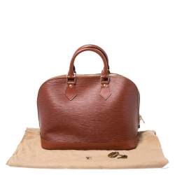 Pre Owned حقيبة لوي فيتون ألما سيان جلد أيبي PM